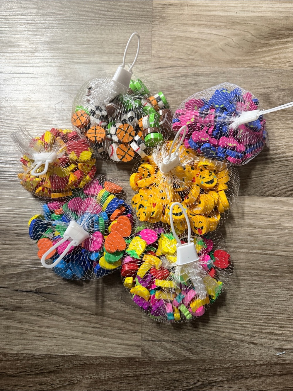 6 packs of fun classroom surprise, erasers